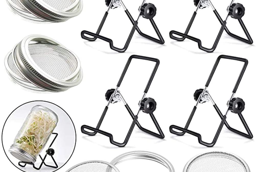 Sprouting Jar Lid and Stand